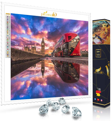 Diamond Painting - Londoner City mit traumhaftem Himmel