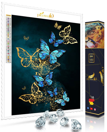 Diamond Painting - Funkelnde Schmetterlinge