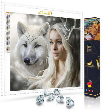 Diamond Painting - Prinzessin der Wölfe