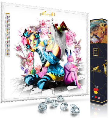 Diamond Painting - Alice im Wunderland 60x60 cm