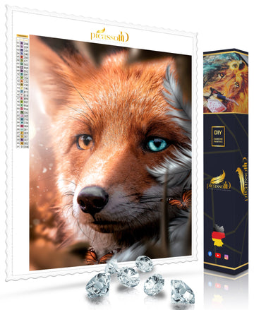 Diamond Painting - Fuchs der vielen Farben 50x65 cm