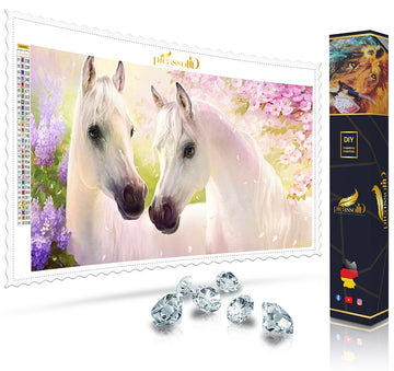 Diamond Painting - Pferde Liebespaar 50x65 cm