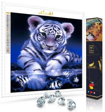 Diamond Painting - Süßer Baby Tiger 50x50 cm