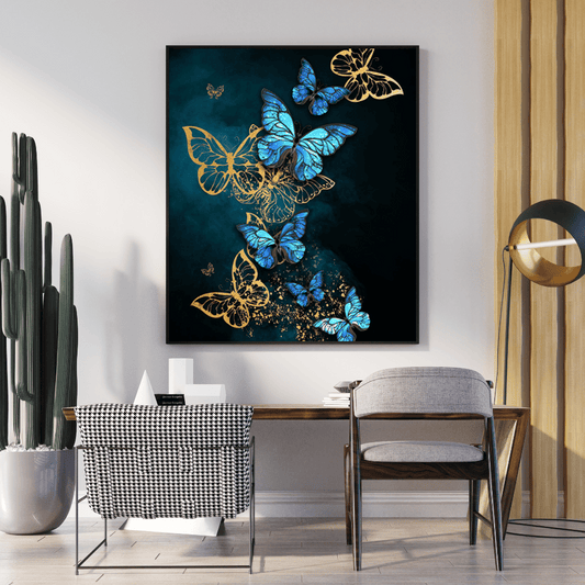 Diamond Painting - Funkelnde Schmetterlinge