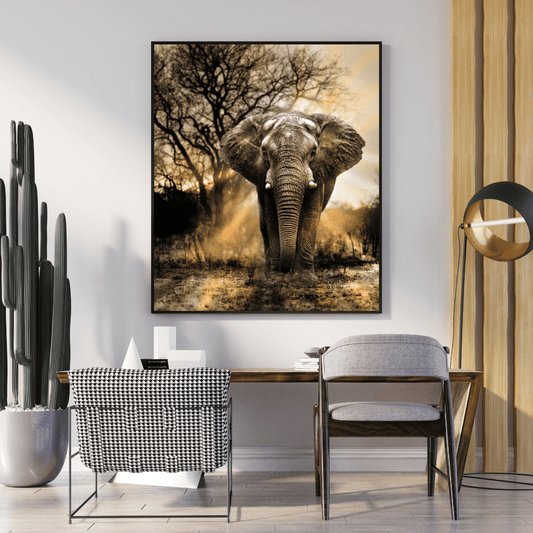 Diamond Painting - Elefant in der Savanne