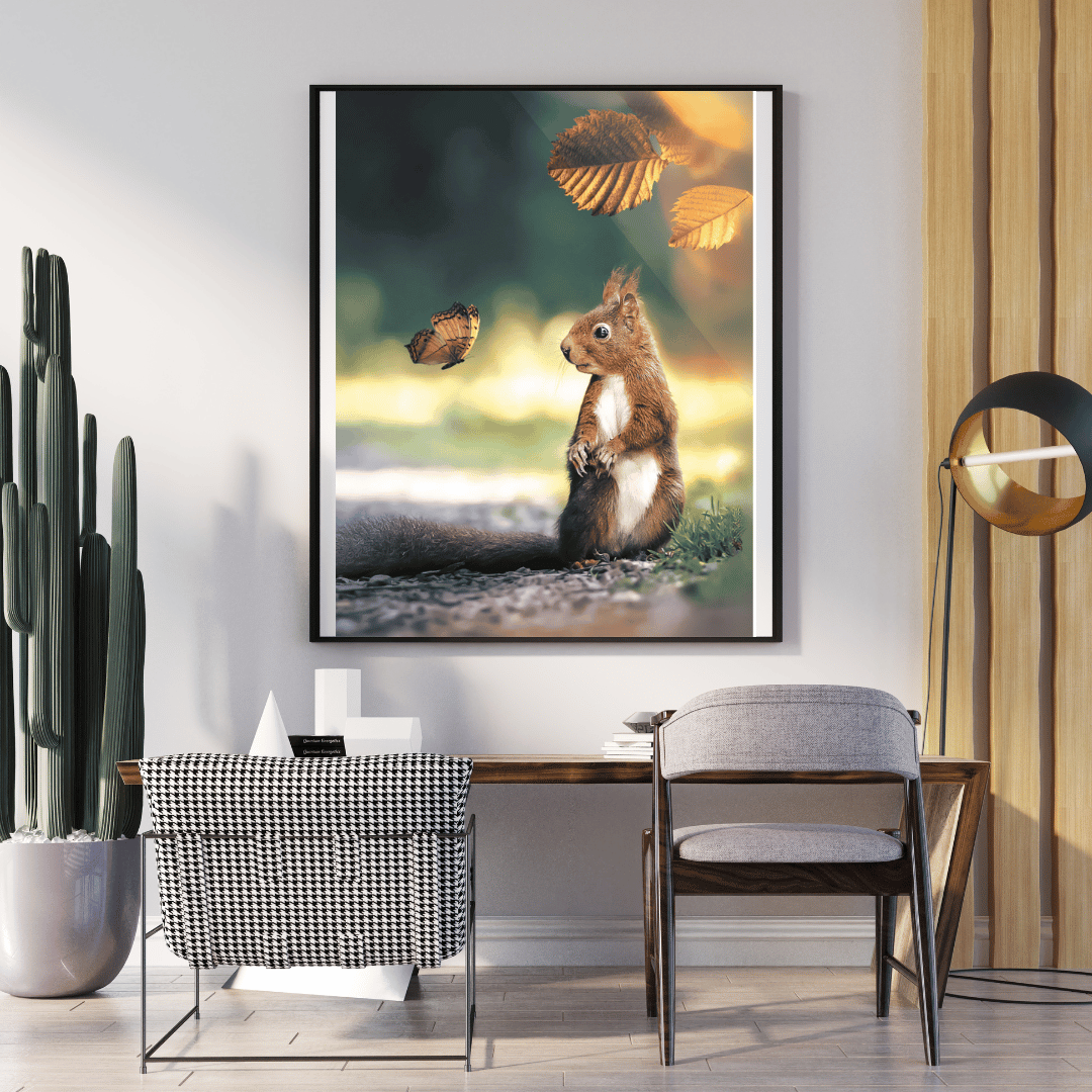 Diamond Painting - Neugieriges Hörnchen