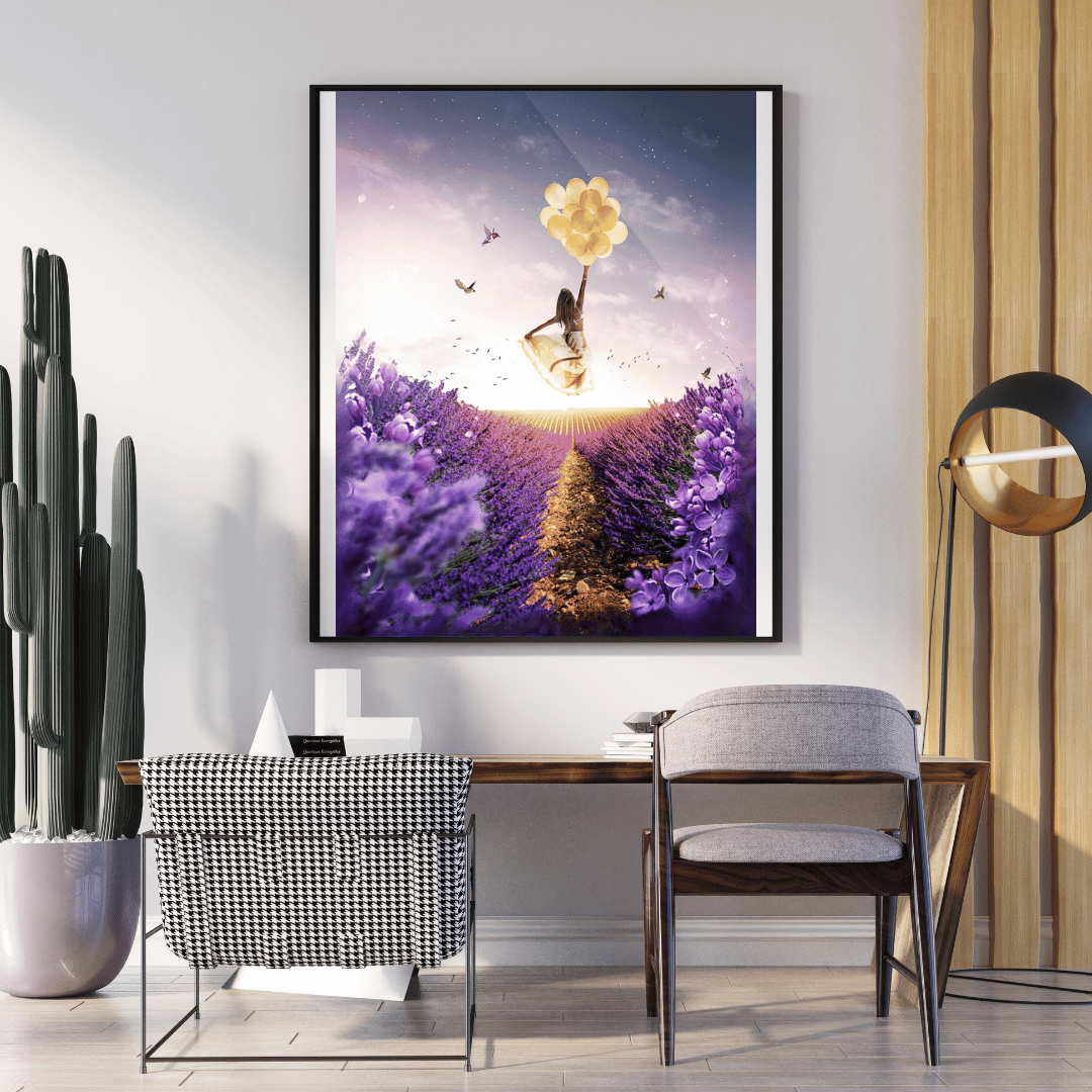 Diamond Painting - Prinzessin der Felder in Strass 50x65 cm