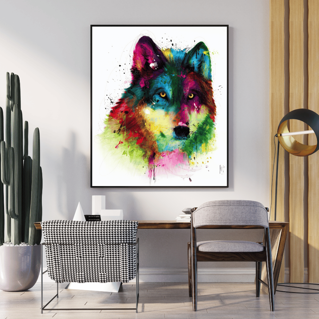 Diamond Painting - Crazy Wolf 50x50 cm