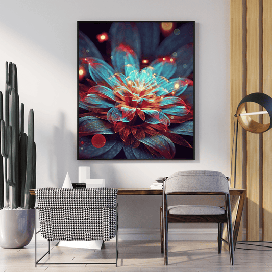 Diamond Painting - Funkelnde Lotusblume