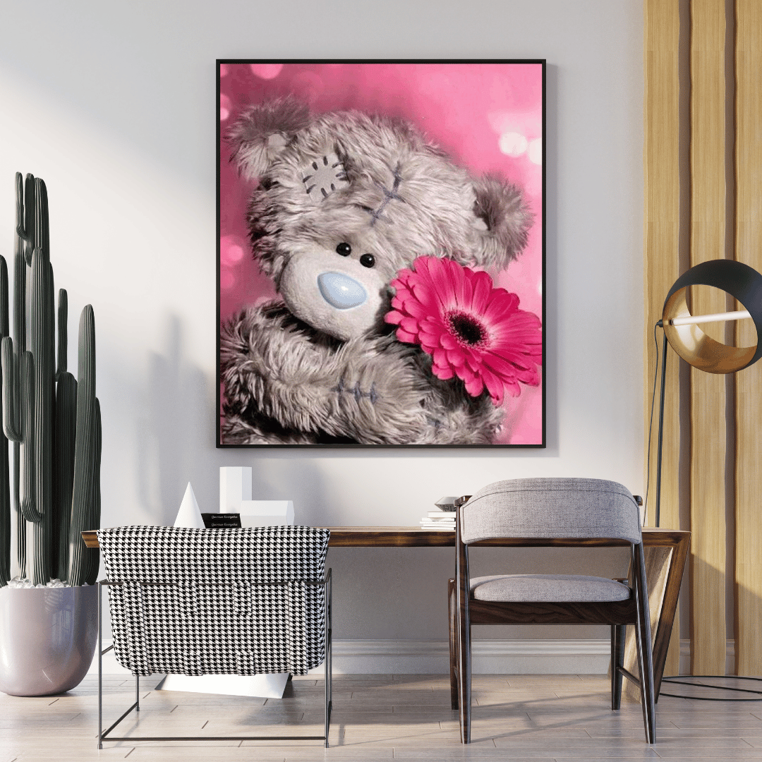 Diamond Painting - Verliebter Teddy 40x40 cm