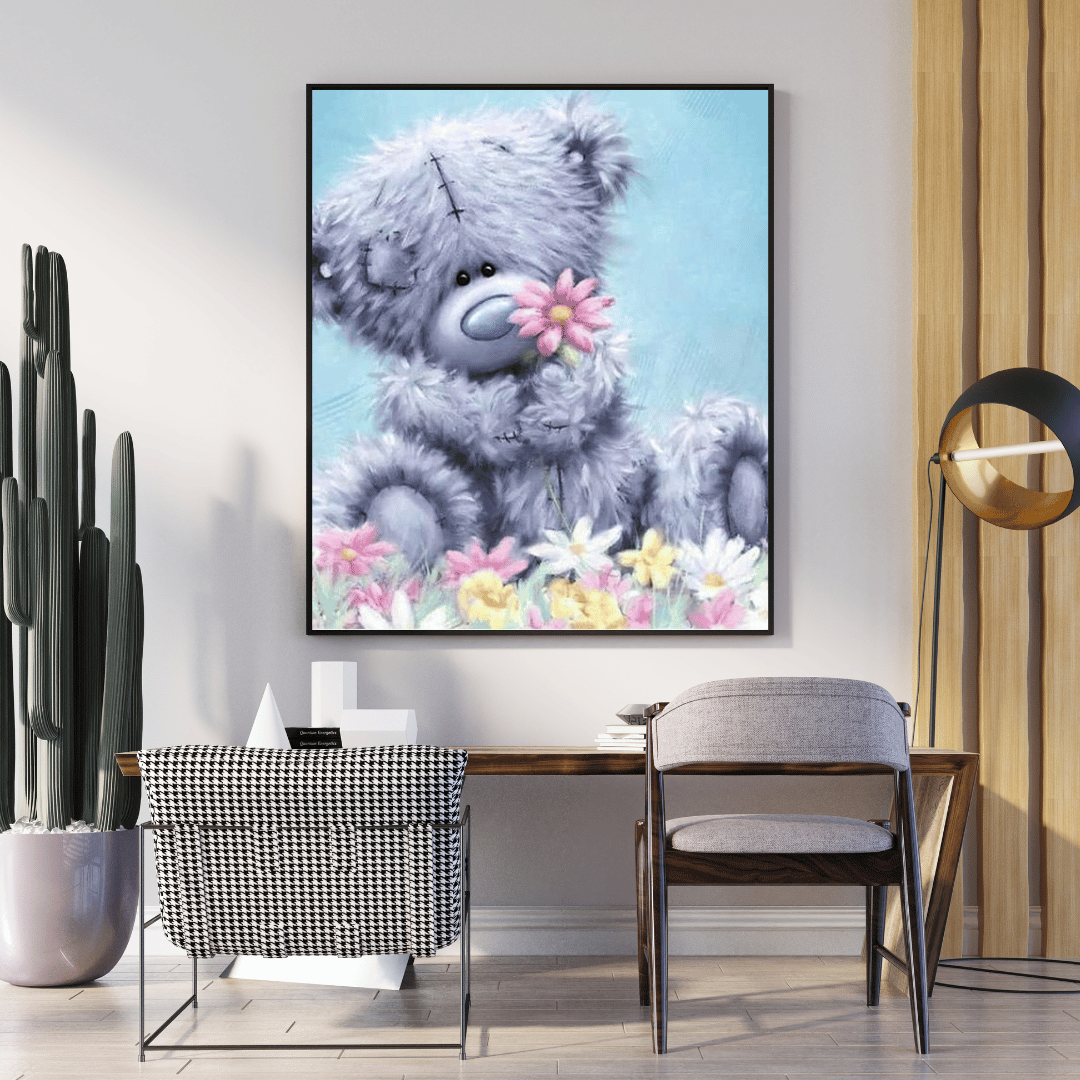 Diamond Painting - Blumen Teddy