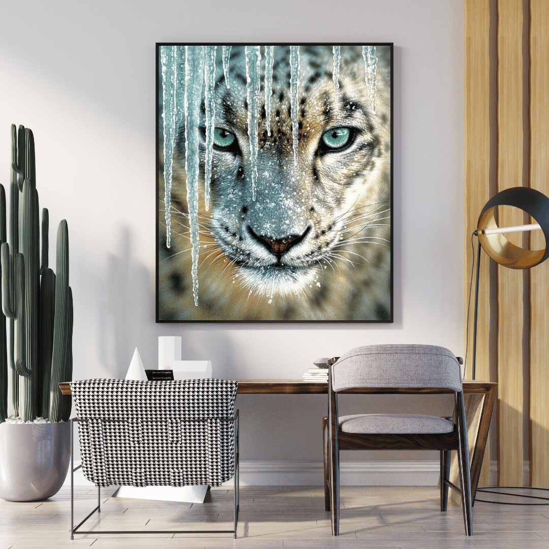 Diamond Painting - Leopard Blue Eyes 50x60 cm