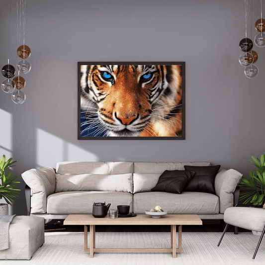Diamond Painting - Tiger Blue Eyes 40x50 cm
