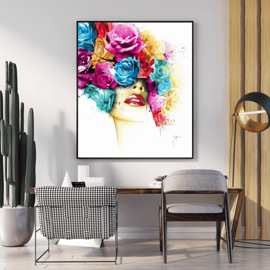 Diamond Painting - Flower Lady 50x50 cm