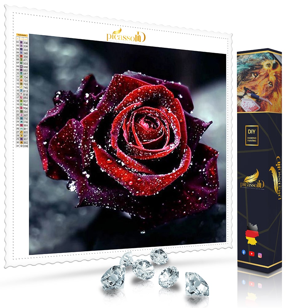 Diamond Painting - Die Rose der Liebenden