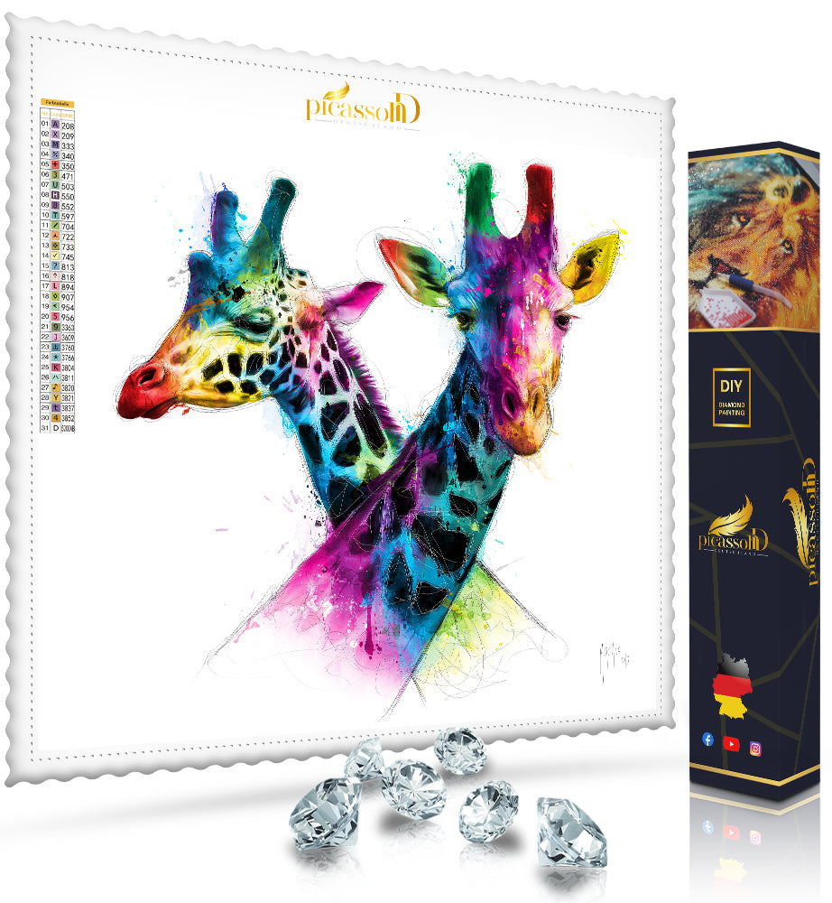 Diamond Painting - Savannah Giraffen 40x40 cm