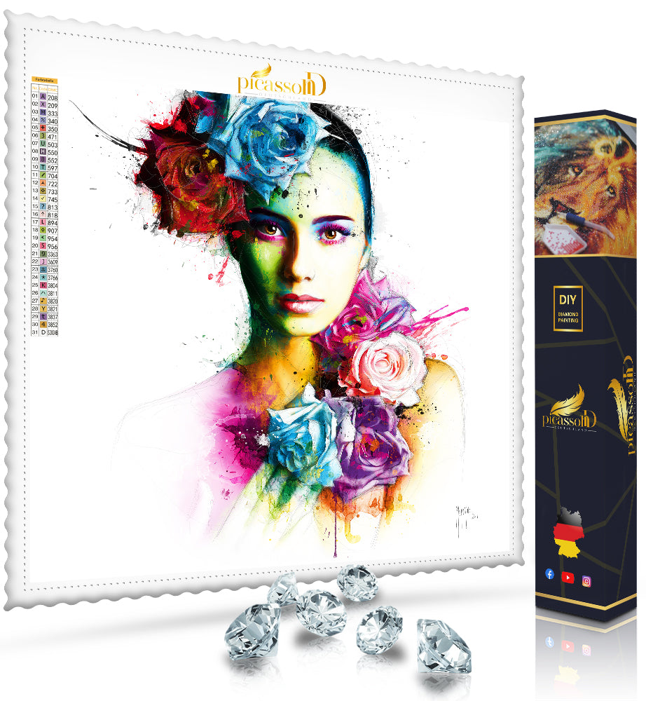 Diamond Painting - Selbst ist die Frau 50x50 cm