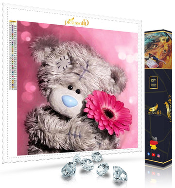 Diamond Painting - Verliebter Teddy 40x40 cm