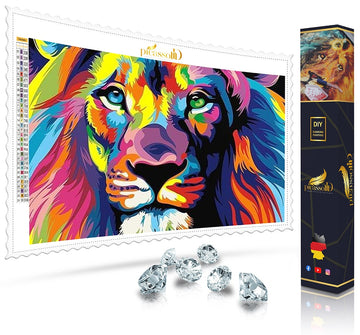 Diamond Painting - Löwe der tausend Farben 40x50 cm